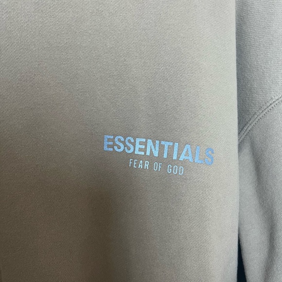 ESSENTIALS Taupe Mock Neck Pullover (XXS) - Picture 5 of 8